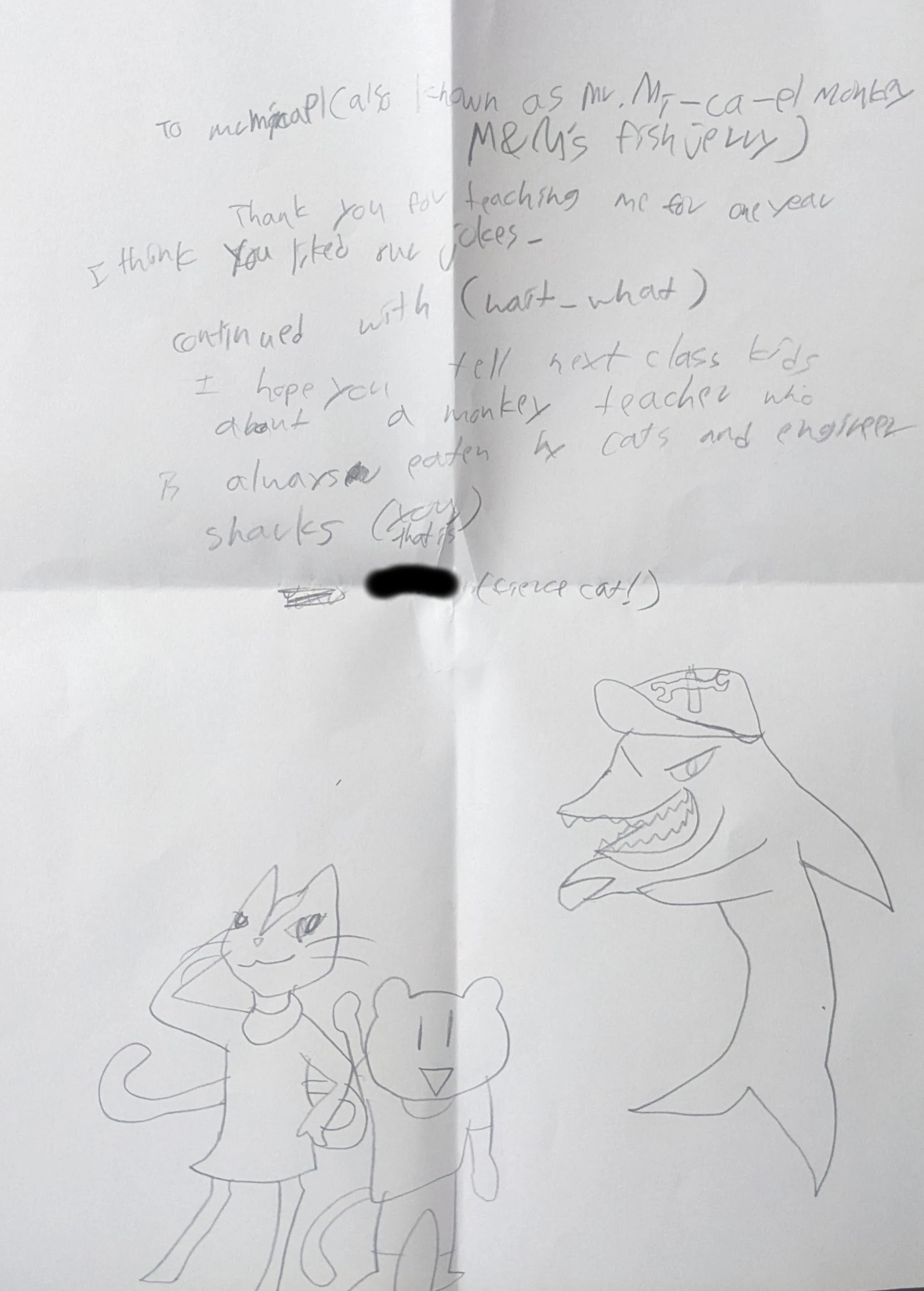 Student letter 3